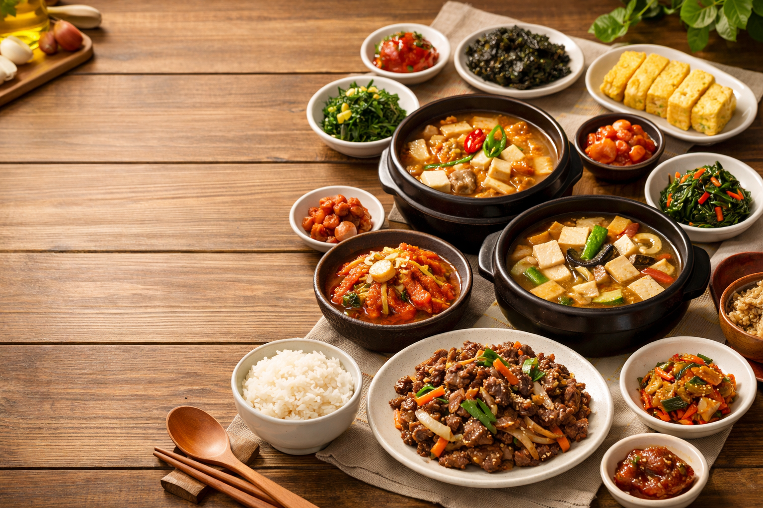 맛있는 한식 요리